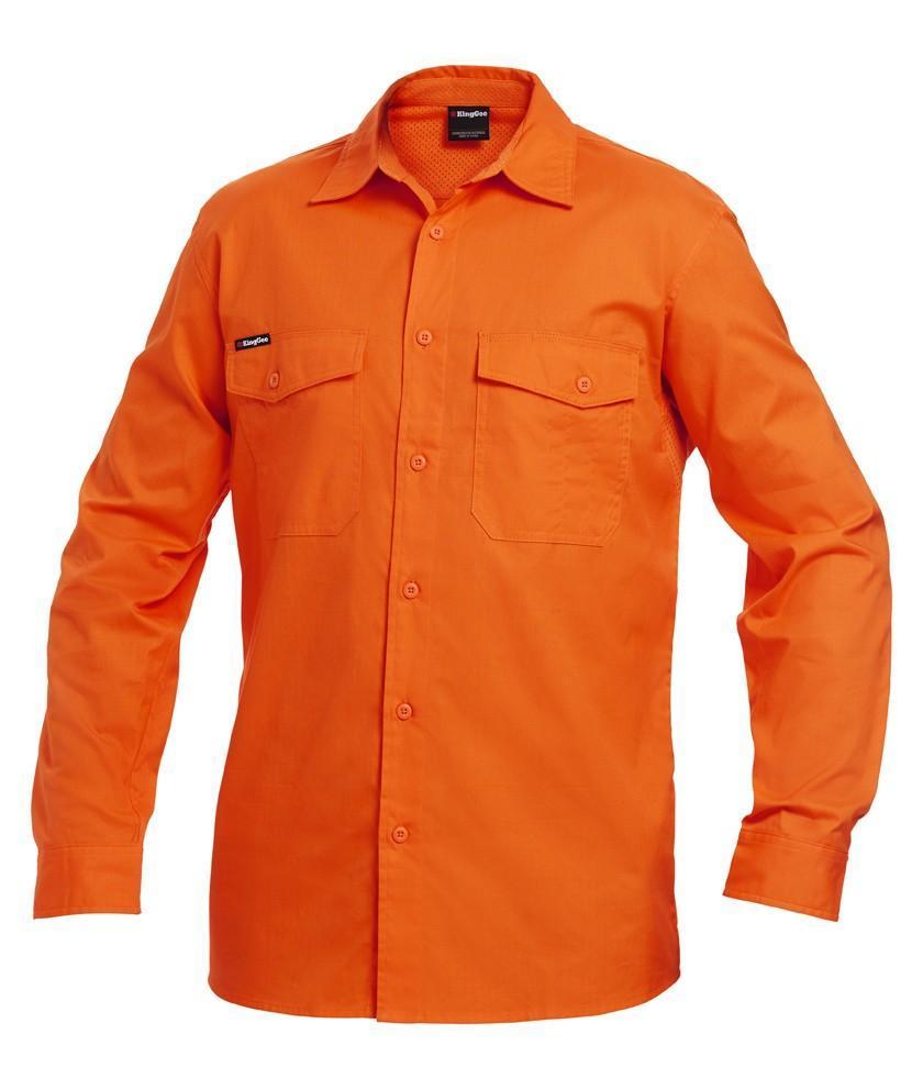 KingGee Work Wear Orange / 2XS KingGee Workcool 2 Shirt L/S K54805
